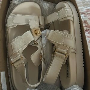 Steve Madden sandals Mona bone leather size 9